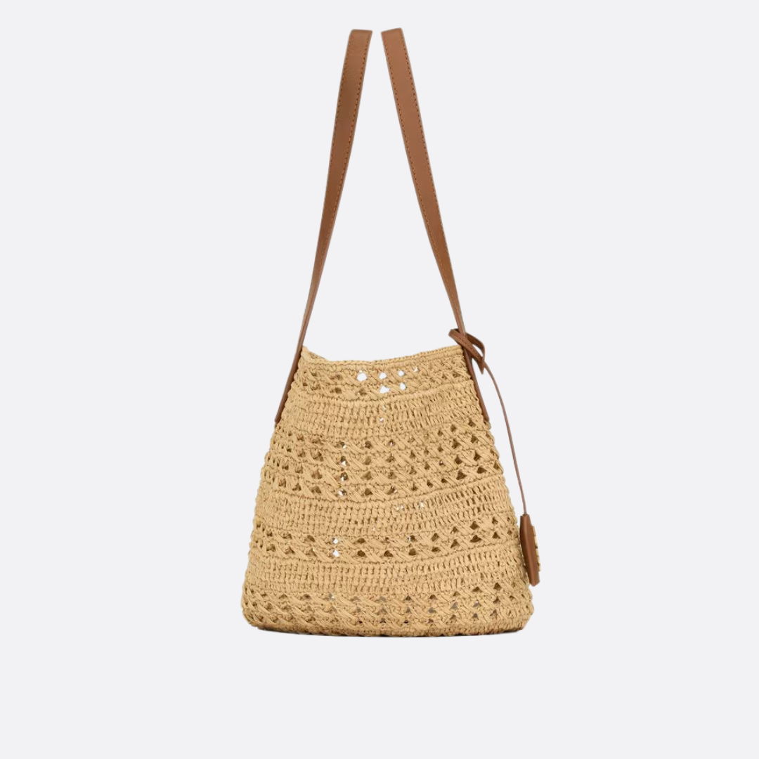 YVES SAINT LAURENT – PANIER BAG IN RAFFIA