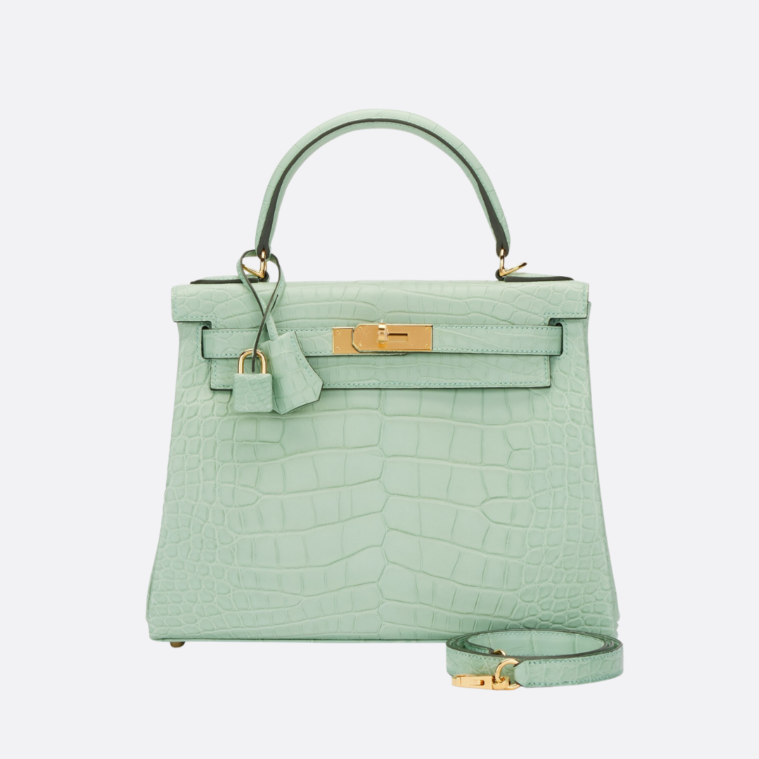 HERMÈS KELLY 28 VERT D’EAU ALLIGATOR – LIMITED EDITION