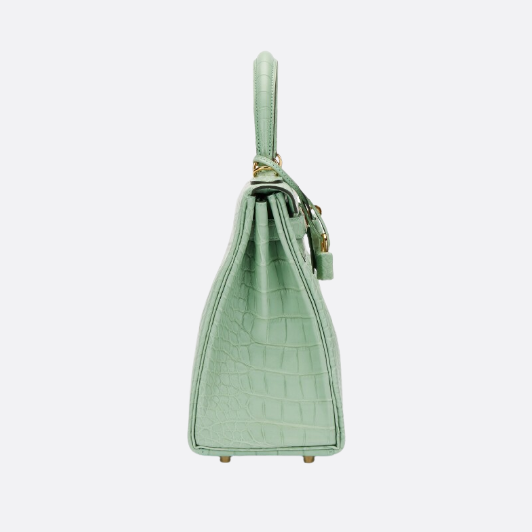 HERMÈS KELLY 28 VERT D’EAU ALLIGATOR – LIMITED EDITION
