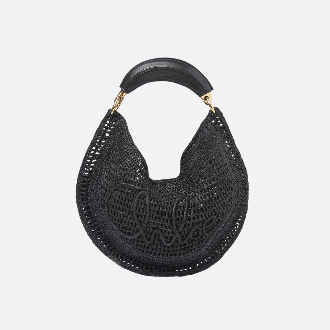 CHLOÉ HOT SUMMER BANANA BAGS IN RAFFIA