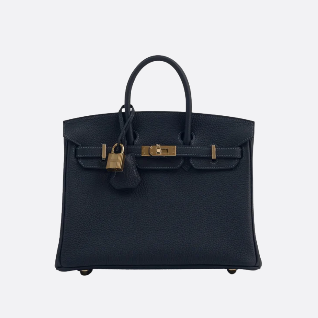 HERMÈS BIRKIN 25 HSS CRAIE/GRIS TOURTERELLE IN TOGO LEATHER WITH BRUSHED GOLD HARDWARE