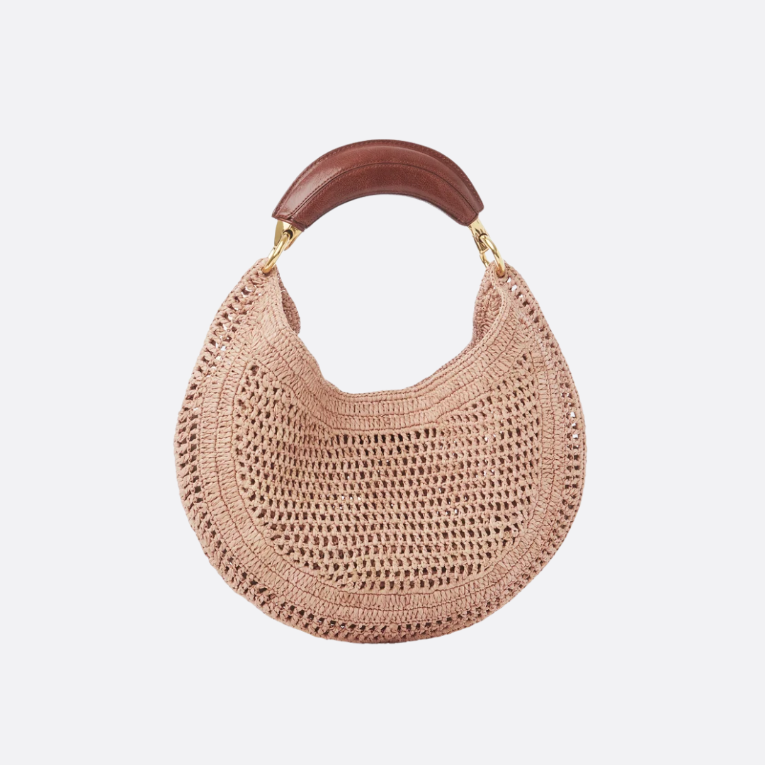 CHLOÉ HOT SUMMER BANANA BAGS IN RAFFIA