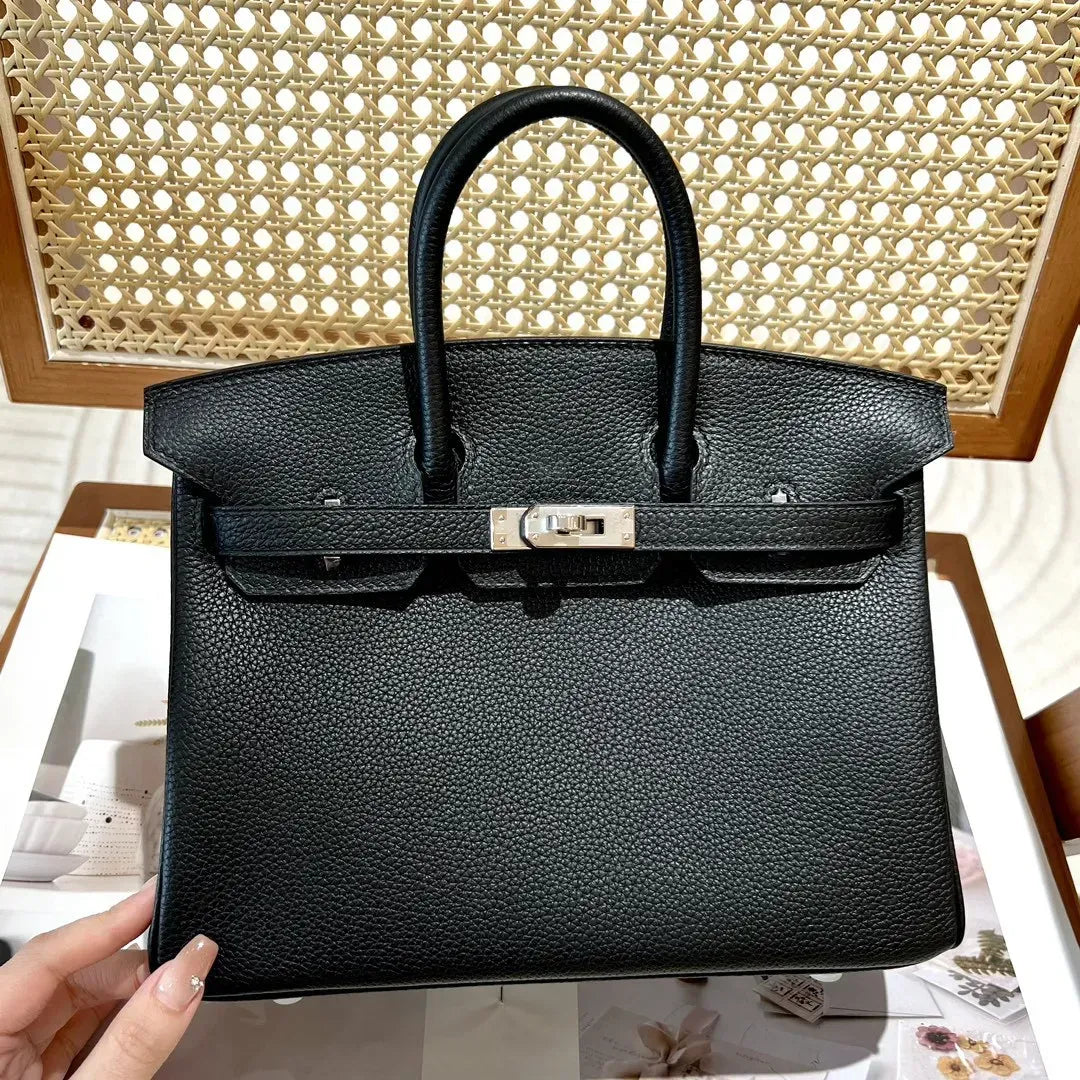 HERMÈS BIRKIN 25 HSS CRAIE/GRIS TOURTERELLE IN TOGO LEATHER WITH BRUSHED GOLD HARDWARE