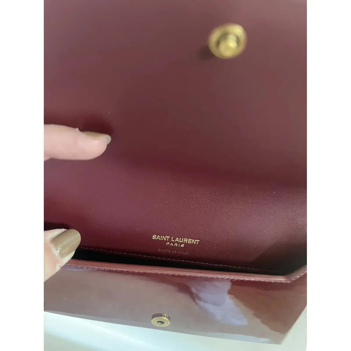 YVES SAINT LAURENT KATE SMALL IN PATENT LEATHER