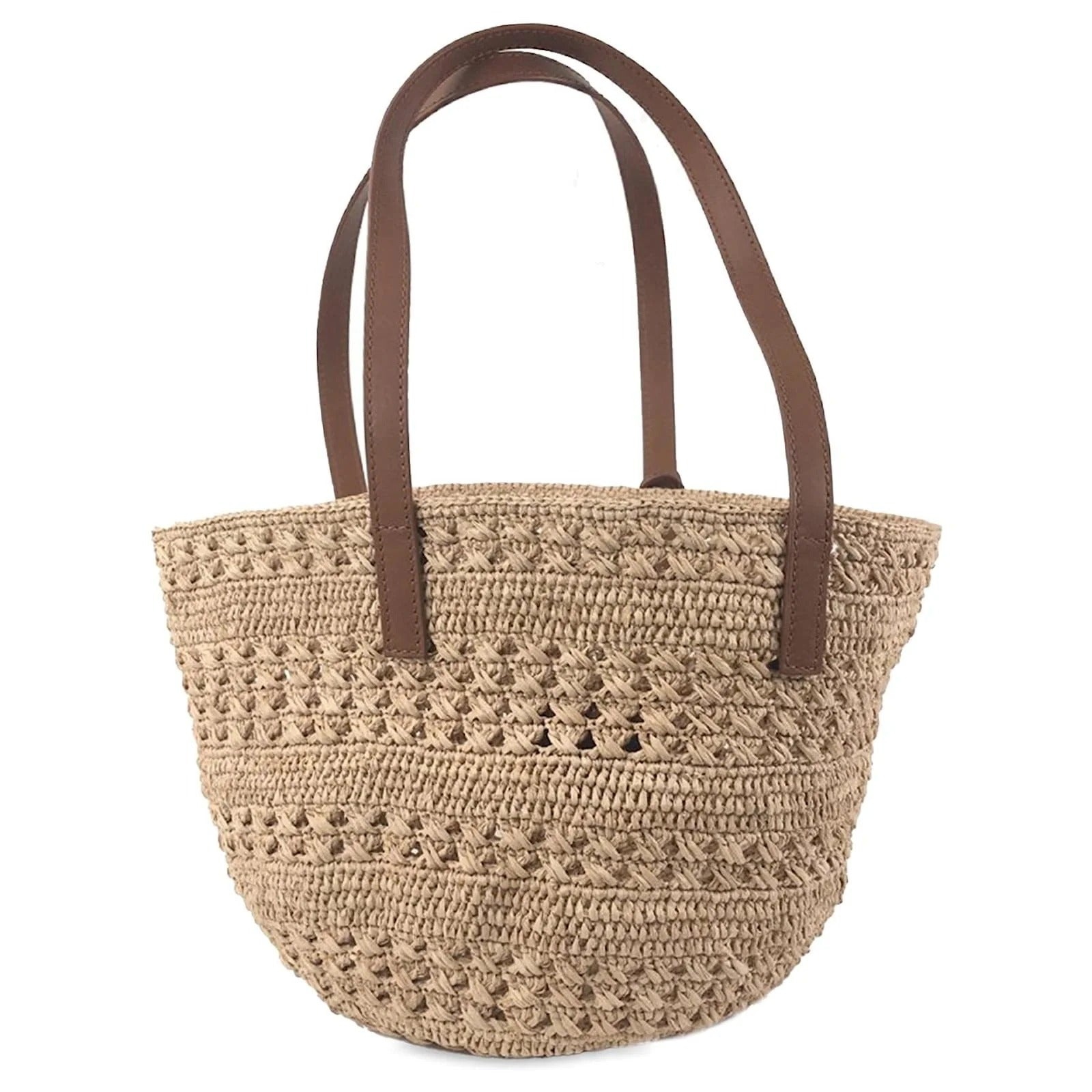 YVES SAINT LAURENT – PANIER BAG IN RAFFIA