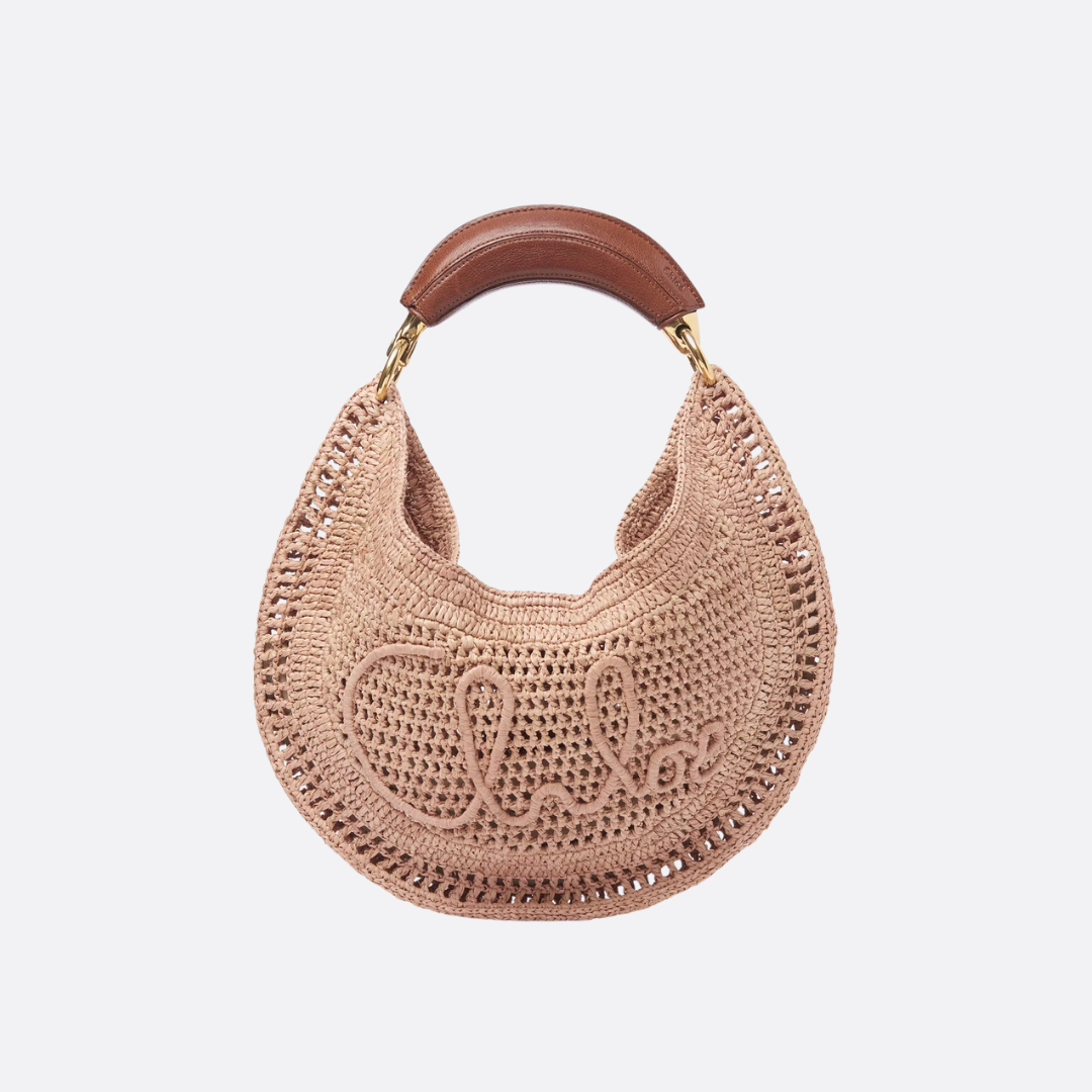 CHLOÉ HOT SUMMER BANANA BAGS IN RAFFIA
