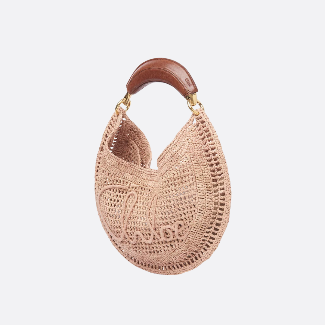 CHLOÉ HOT SUMMER BANANA BAGS IN RAFFIA