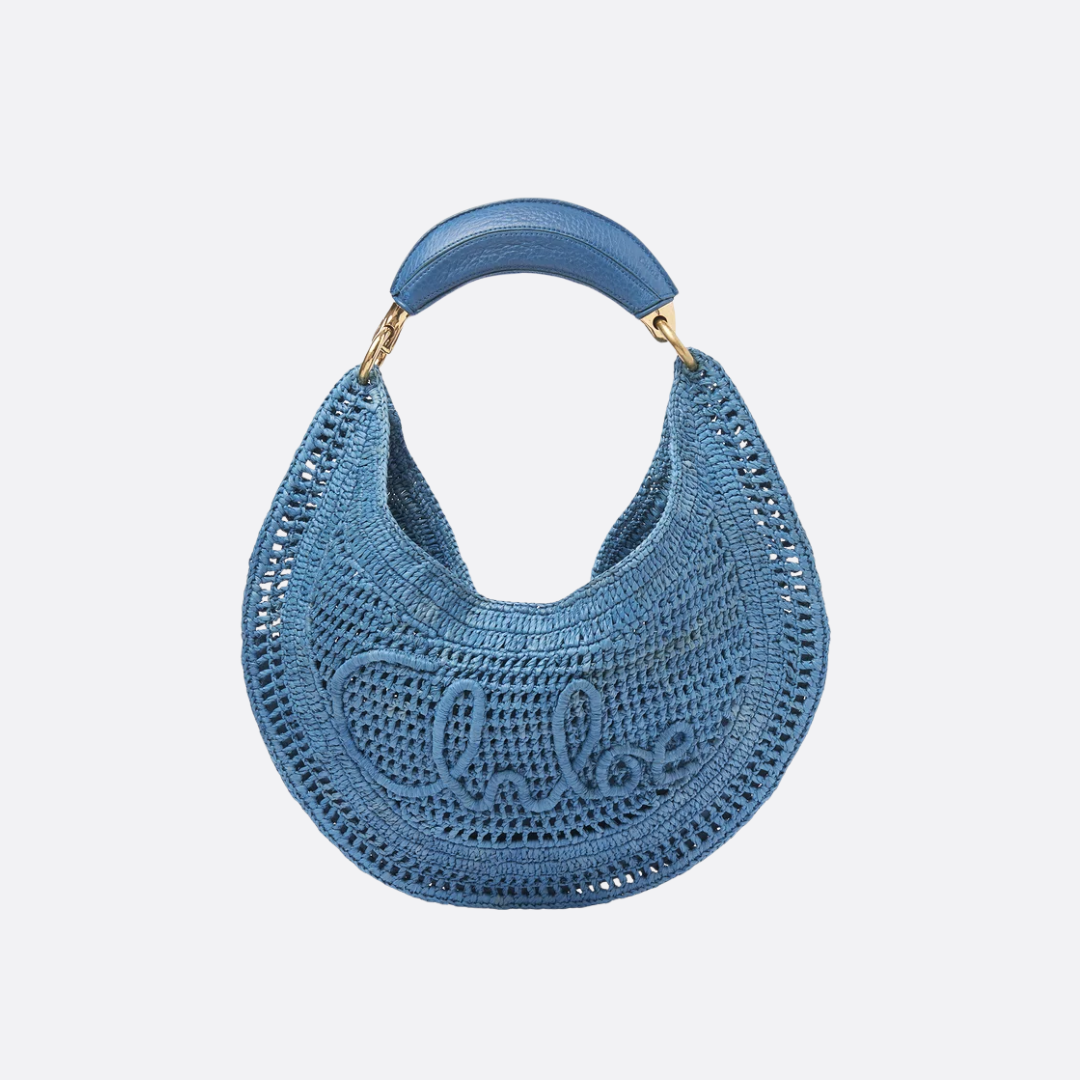 CHLOÉ HOT SUMMER BANANA BAGS IN RAFFIA